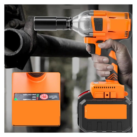 Gangsuqd Cordless Brushless Impact Wrench For Heavy Duty High Torque Car Repair And Construction. Powerful No-Brush Motor Delivers Serious Power For Truck, RV, And Auto Projects. Durable Electric Tool With Limitless Mobility.