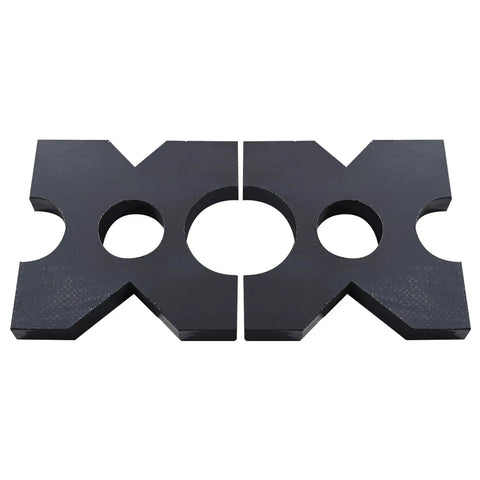 Beefed Up Arbor Press Plate Set, 2 Pack For 20 Ton And 32 Ton H Frame Presses, 1 Inch Thick, 7 By 7 Inch Base Plates With 4 Notches