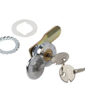 Round Cam Lock For Distribution Box And Cabinets, Heavy Duty Zinc Alloy Lock With 2 Keys For Lockers, Drawers, And Equipment Doors