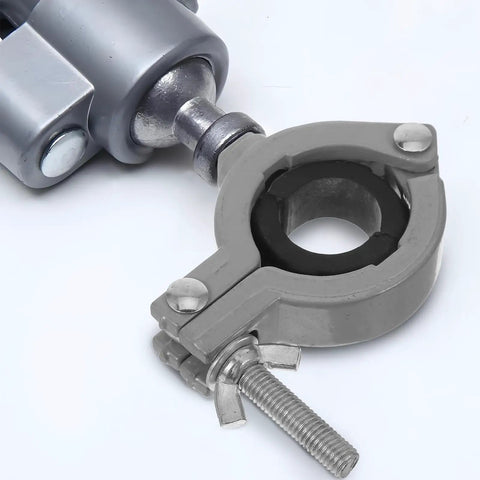 Close-up of Badass Aluminum Alloy Bench Clamp Vise, Mini Table Clamp for Woodworking showing the adjustable jaw mechanism.