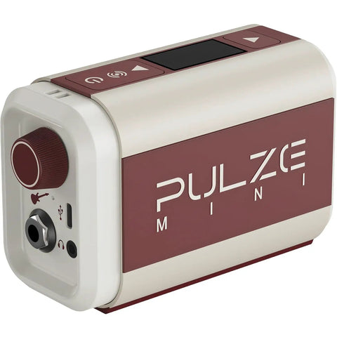Pulze Mini Portable Guitar Amp With Bluetooth 52 Amp Models And 48 Cab Sims Built In Drum Machine App Control Rechargeable Battery