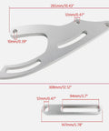 Heavy Duty Billet Aluminum CNC Power Steering Pump Bracket Kit Mid Mount V Belt Fit For 289 302 351W SBF Engines Plus 64-69 Cars And Trucks Make Your Ride Rock Smooth, 308mm bracket with 12mm holes