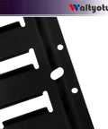 Heavy Duty Two Pack Track Tie Down Rails For Vans And Trailers Rock Solid Galvanized Steel showing locking slots and mounting holes.