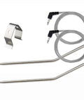 Replacement BBQ Meat Thermometer Probe For Grilling With Hybrid Design Delivers Quick Accurate Meat And Ambient Temp Readouts Fits TP25 TP20 TP07 TP-07 TP08 TP-08S TP06S TP16 TP-16S TP17, 2 probes with clip