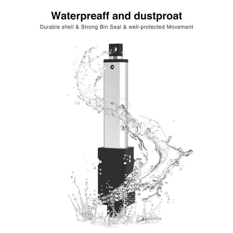 Compact 50mm 120N Mini Electric Linear Actuator 12V With 2 Inch Stroke And Mounting Brackets water-resistant design