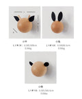 Heavy Duty Wooden Wall Mount Coat Hooks Five Pack with animal shapes for entryway storage, 6.5cm size, sturdy pine wood.
