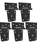 Beefy Heavy Duty Shed Hinges For Barn Doors And Fence Gates Five Pack Silent Movement Metal Hinges Set