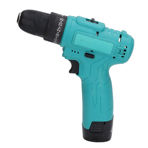 Straight Up Rugged Heavy Duty Cordless Impact Drill Packing Serious Power With Dual Speed Control And Steady Torque For Auto And Diy Shelf Repairs, teal handheld design.