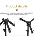 Foldable Silent Snare Drum Stand Eco Friendly Practice Rack with multi-angle adjustment and durable black steel construction.