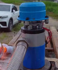 Image of a Go To Portable Small Hydro Turbine Generator For Home And Outdoor River Use 1000W 110V 220V with metal hose attachment.