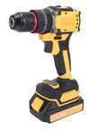 Heavy Duty Workhorse 21V Cordless Impact Driver And Power Drill With 40 Nm Torque 550W Motor side view with battery attachment
