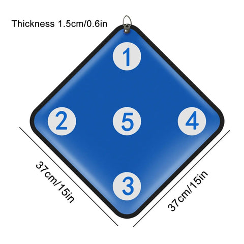 Five Bulls Eye Fencing Target For Training And Practice Pro Grade Rubber Shockproof Gear For Gym And Home Use Boosts Accuracy