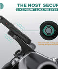 Out Front Ride Ready Bike Mount For Garmin Edge GPS Computers And XOSS G G Plus And iGPSPORT Fits 25.4mm To 31.8mm Handlebars with secure lock
