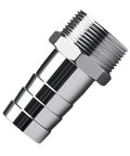 Two Pack Stainless Steel 1-1/4 Inch NPT Male Hose Barb Fittings Connectors For Water Air And Gas Lines, Barbed 1-1/4 Inch To NPT Male