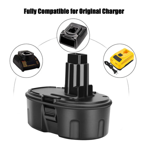 Power Up 4500mAh 18V NiMH Replacement Battery For Cordless Drills And Drivers Beefed Up Capacity Compatible With 18V XRP Series