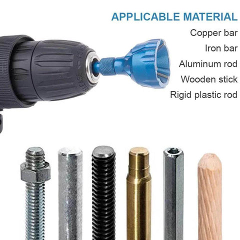 Titanium-coated countersink drill set with high-speed steel bits for wood, metal and plastic.
