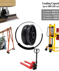 Heavy duty cast iron V-groove wheels for industrial use showing various equipment with focus on wheel features and loading capacity details.