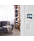 Programmable Thermostat With Large Backlit Display And Outdoor Temperature Readout No Fuss To Read In The Dark Five Two Or Five One One Day