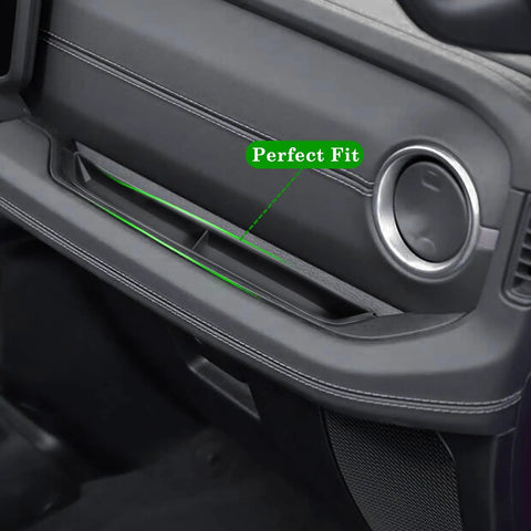 Center Console Organizer For Jeep Wrangler JL JLU 2024 2025 2026 And Gladiator JT 4 Piece Kit with Gear Shift Side Tray installed