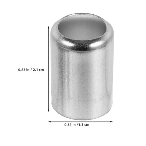 200 Pcs Stainless Steel Compression Hose Ferrules For Air Hoses And Hydraulic Lines Prevent Liquid And Gas Leaks Boost Workflow Efficiency Pro Grade Durable For Petroleum And Marine Jobs Corrosion Resistant, 0.83 x 0.51 in