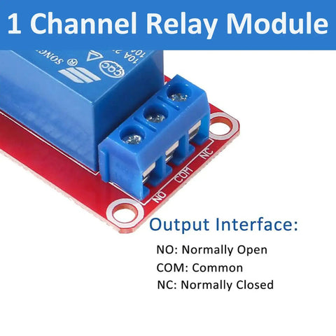 4 Piece 12V Relay Module With Optocoupler Isolation 1 Channel Relay Board High Or Low Level Trigger For Arduino Raspberry Pi And Home Automation Projects Durable Fault Tolerant Design, close-up terminals