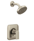Genta LX Go-To Modern Shower Trim Kit With Eco-Performance Pressure Balance, Includes Showerhead And Lever Handle, Brushed Nickel Finish
