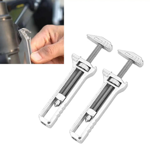 Mini Multitool Wrench With Bottle Opener And Nail Puller 2.8 Oz Alloy Steel 6 In 1 Measuring Caliper shown in action
