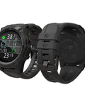 Teric Dive Computer Watch Pro Grade Nitrox Trimix Decompression With Buhlmann ZHL16c Algorithm, front and back view