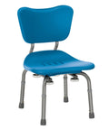Freestanding Bathroom Shower Chair With 250 Pound Capacity 33 Inch Wide Seat And 18 Inch Deep Platform Adjustable Height