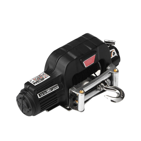Cool 1/10 Automatic Crawler Winch Kit With Remote And Control System For HSP Axial SCX10 D90 HPI Off Road RC Cars, close-up view.