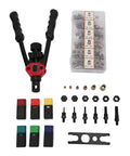 All In One Rivet Nut Tool Kit With 6 Mandrels M3 M4 M5 M6 M8 M10 And 175 Piece Metric Rivet Nut Set for secure installations