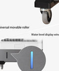 Don't Sweat The Heat With This Portable Evaporative Air Cooler Featuring Silent Swamp Cooling water level display and movable roller.