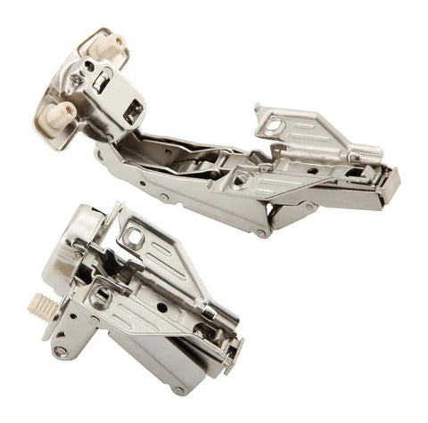 Clip On Lazy Susan Corner Hinge 165 Degree Concealed Self Closing Cabinet Hardware With Face Frame Base Plate Pair