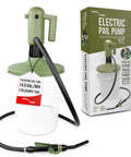 Heavy Duty Electric Pail And Bucket Transfer Pump Shifting 4 5 Gallons Per Minute With Adjustable Flow Nozzle and hose.