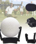 Foldable Golf Ball Retriever For Putter With Suction Cup Grabber Three Prong Ball Picker Screw Mount in use on golf course