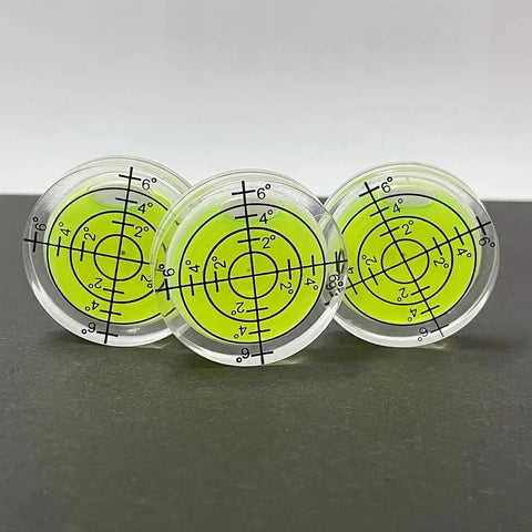Six Piece Compact Circular Bubble Spirit Level Kit For Your Rig And Camper 32mm Standard Gauge Hella Accurate Readings No Sweat Setup For Travel Trailers Camera Tripods And Record Players
