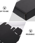 15 Pack Black Corrugated Paper Shipping Boxes Multi Functional Durable Easy Assembly Packaging Boxes For Mailing And Shipping Supplies