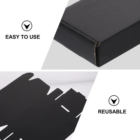 15 Pack Black Corrugated Paper Shipping Boxes Multi Functional Durable Easy Assembly Packaging Boxes For Mailing And Shipping Supplies