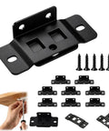 Heavy Duty Quick Fit Furniture Joint Bracket Set For Tables, Chairs, Drawers And Cabinets Easy Install Rock Solid Metal Brackets Black Finish