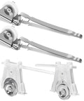 Nylon Concave Screen Door Roller Replacement Set With Edge Adjustable Design For Tool Free Fix Of Sticking Sliders, includes four rollers.