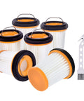 6 Pack WV201 Filter Replacement For Wandvac Ion W1 S87 Cordless Handheld Vacuum with brush, compatible with WV200 WV201 WV205 WV220