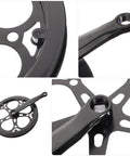 52T 170mm Crank Arm For Single Speed Road Bike Fixie Replacement Crankset With Durable Iron Construction High Performance Chainring