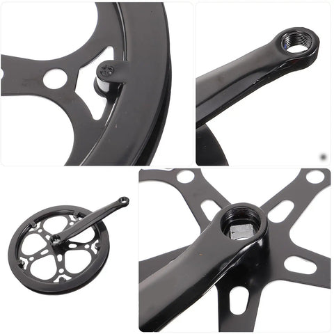 52T 170mm Crank Arm For Single Speed Road Bike Fixie Replacement Crankset With Durable Iron Construction High Performance Chainring