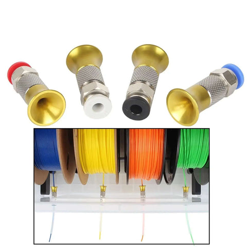 3D Printer Filament Dryer Box Accessories Pneumatic Straight Connector PC4 M6 For 1.75mm Filament Includes 4 X 2.5mm PTFE Tube