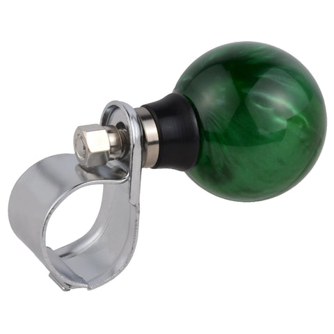 One Hand Steering Wheel Spinner Knob For Tractors Forklifts And Lawn Mowers Durable Resin And Metal Alloy Suicide Knob With Smooth Free Rotation Easy Turning Help Power Handle Steering Assist Green