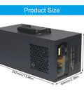 Heavy Duty Usb C External Gpu Dock Supporting Four Graphics Cards For Lightning Fast Gaming And Seamless 4K Video Editing showing dimensions and design.