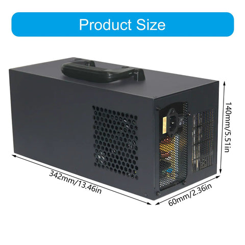 Heavy Duty Usb C External Gpu Dock Supporting Four Graphics Cards For Lightning Fast Gaming And Seamless 4K Video Editing showing dimensions and design.