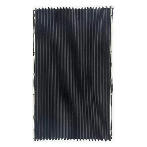 Portable Milling Machine Accordion Cover Rubber Shield 400x600mm 15.75x23.62 Inches Black Pro Grade Dust Guard