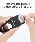 Electric Bike Bell With 90dB Alert And 3 Sound Modes Waterproof Black Finish Easy To Install For Daily Commutes Durable Bicycle Horn For E Bikes Loud Yet Clear Warning For Safer Rides, plastic tab removal