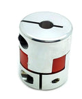 Half Inch CNC Flexible Plum Coupling Shaft Connector For 8mm By 12.7mm Bore Aluminum 25mm Outer Diameter 30mm Length D25 L30 heavy duty shaft coupler